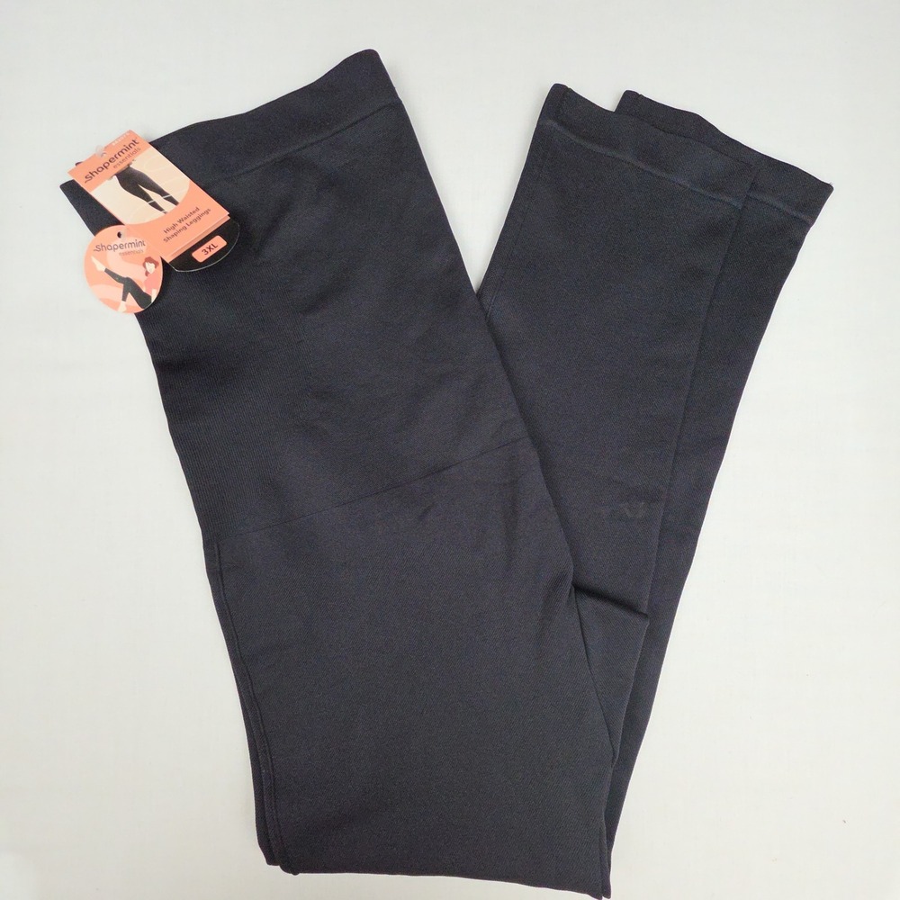 Shapermint Essentials High Waisted Shaping Leggings Womens 3XL Black Polyamide